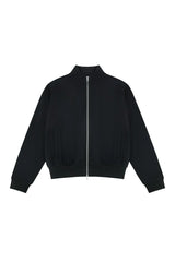 Cropped Zip-Up Sweater