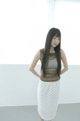 see-through hood sleeveless top(3colors)