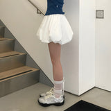 [MADE/3color] ダイブ, パンプキンフラフィーミニスカート