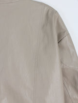 Bella Biker Leather Jacket (2color)