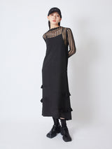 RUFFLES SUSPENDER DRESS