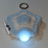 (made) marshmallow star light bulb keyring