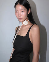 Organic Rose Necklace - Pure White