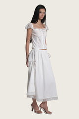  Angel lace skirt, Ivory