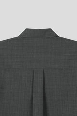 シーク クロップド スラブ シャツ
