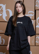 [24SS] AE ロゴ半袖Tシャツ ブラック
