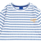スタンダードインディゴストライプショートスリーブTシャツ (UNISEX)_SYS7TS12SB