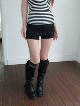 Stud folding shorts