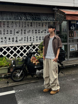リニアストライプショートスリーブシャツ – M/L (3 Colors)