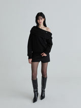 Drape symbol sweatshirts (Black)