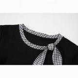 Check Ribbon Accent Tee 232427729