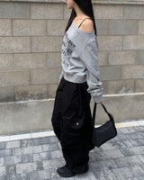 Denim belt bag