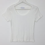 バーチカルパンチングクルーネックTシャツ (3color)