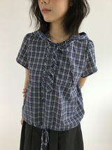 ヘイデン チェック フーディー シャツ(3color)