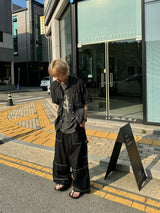 Stitch Dig Snap Wide Pants 2C