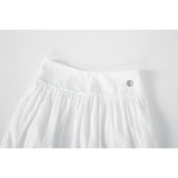 FREEZIA MIDI SKIRT-WHITE