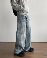 Shadow Curved Denim Pants