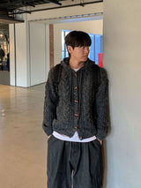  Level Tteokbokki Knit Hooded Cardigan