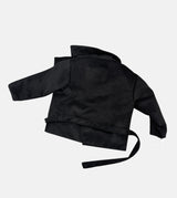 Black bell midi coat
