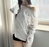 Linen Stretch Sleeve Top
