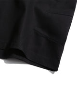 Side Slit Darted Bermuda Black