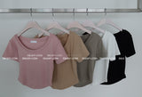 ナッピング 5 color クロップ半袖Tシャツ