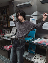 ローリンズベロアラウンド長袖Tシャツ