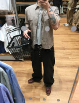 No.1710 DB crop check half SHIRT (3color)