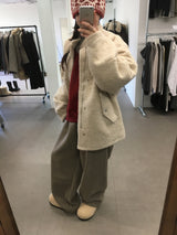 Odd Boucle High Neck Jacket (2color)