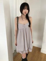 Eve Shirring Mini Dress (3 colors)