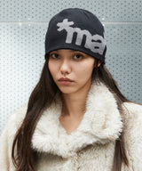 MAH LOGO KNIT BEANIE_BLACK