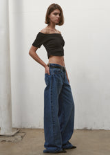 OFFSHOULDER LAYERED TOP_ BLACK