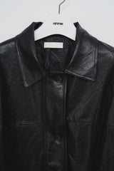 (W) Madam Half Leather Coat