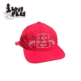 loveplayshop Play with me! Let's hug!かわいいニッチなデザインスタイルのつばなし帽子