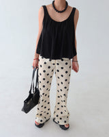 Dot Polka Dot Bootcut Long Pants