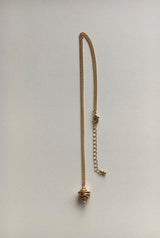 Matt conch symbol long necklace