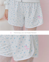 Jellambie shorts | printed shorts with embroidery detail