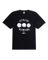 サークルフレンズTシャツ - BLACK(UNISEX)