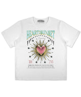 ハートサンセットグラフィックTシャツ_ホワイト(ミント)