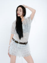 LACE HOODIE DRESS
