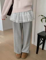 #WRシフォンフリルレイヤードミニスカート