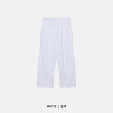 LMN Nomace コットンクーリネンバンディングワイドパンツ (6 colors)