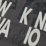 Weekend warrior typography printing tote-bag (Charcoal)