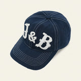 6P Distressed Applique J&B Cap (Vintage Navy)