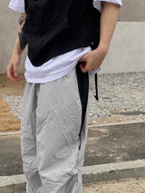 カラーレーションジッパーナイロンパンツ 2C