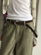[SET]ミュート カーブドパンツ ＋ ベルト
