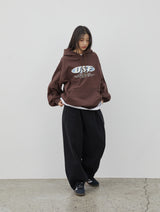 USF Oval Logo Hoodie (Dark Brown)
