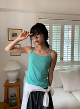 Leme Basic Color Layered Sleeveless