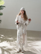 Lace Trim Embroidery Cream Spring Jacket Soft Feminine Casual Outer