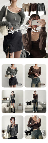 Butter Layered Long Sleeve T-shirt